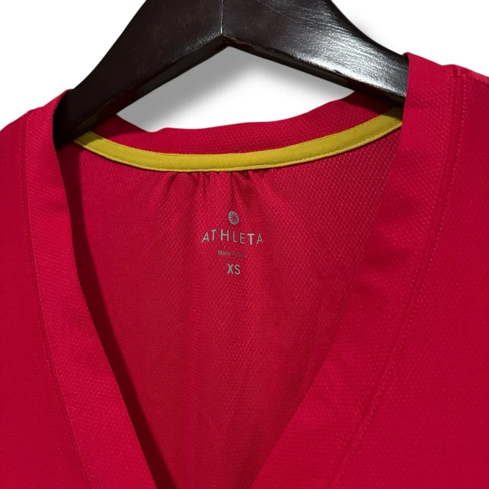 ATHLETA Grenada Wick-It Swim Cover-Up Long Sleeve Top Pink Size XS‎ 17 x 30